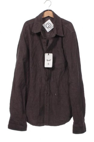 Herrenhemd Revers, Größe S, Farbe Grau, Preis € 3,20
