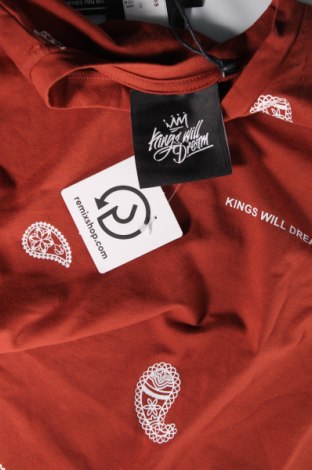 Herren T-Shirt Kings will Dream, Größe XS, Farbe Braun, Preis 2,84 €