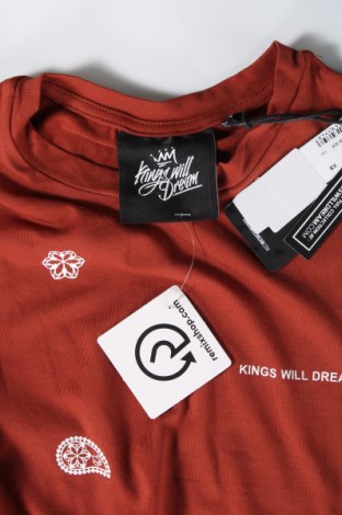 Ανδρικό t-shirt Kings will Dream, Μέγεθος XS, Χρώμα Καφέ, Τιμή 8,82 €