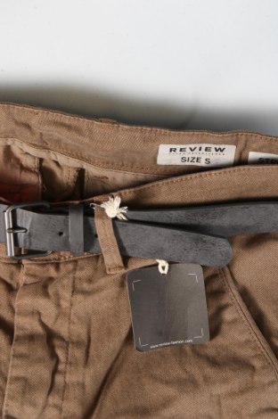 Мъжки къс панталон Review, Размер S, Цвят Кафяв, Цена 14,50 лв.