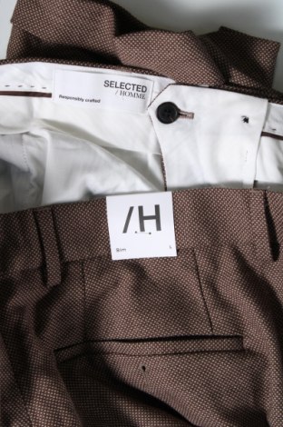Pantaloni scurți de bărbați Selected Homme, Mărime L, Culoare Maro, Preț 177,63 Lei