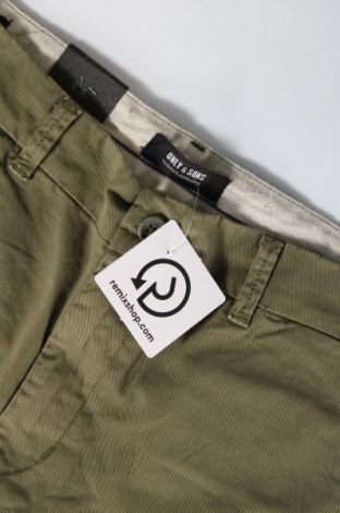 Ανδρικό παντελόνι Only & Sons, Μέγεθος M, Χρώμα Πράσινο, Τιμή 5,69 €
