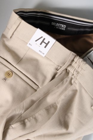 Мъжки панталон Selected Homme, Размер M, Цвят Бежов, Цена 15,20 лв.