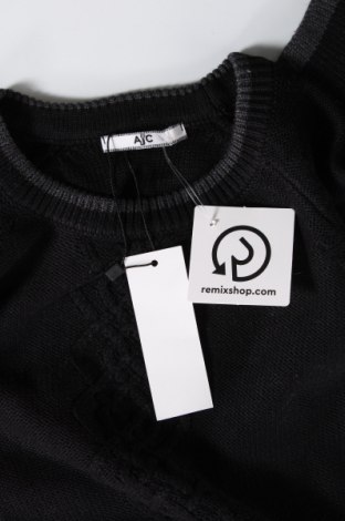 Ανδρικό πουλόβερ Ajc, Μέγεθος S, Χρώμα Μαύρο, Τιμή 5,22 €