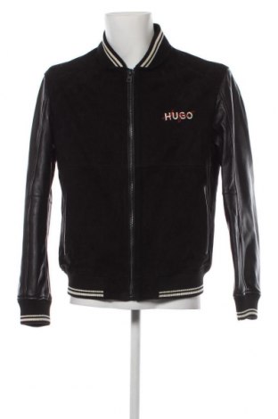 Мъжко кожено яке Hugo Boss, Размер M, Цвят Черен, Цена 670,80 лв.