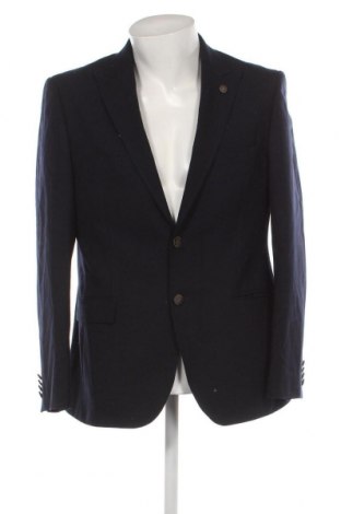 Ανδρικό σακάκι Dressmann, Μέγεθος L, Χρώμα Μπλέ, Τιμή 6,92 €