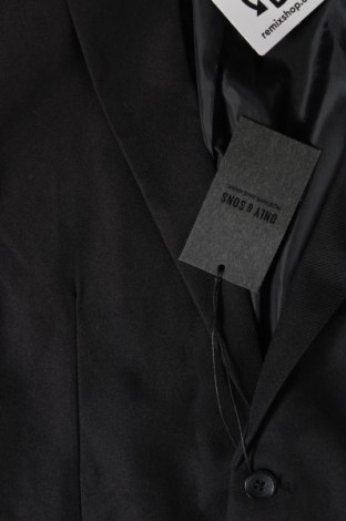 Ανδρικό σακάκι Only & Sons, Μέγεθος M, Χρώμα Μαύρο, Τιμή 10,82 €