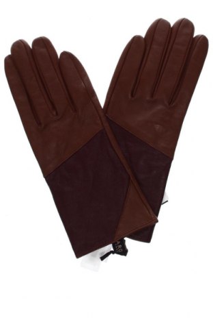 Ръкавици Caroll, Цвят Кафяв, Цена 149,00 лв.