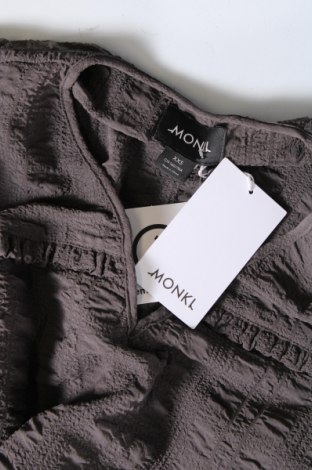 Kleid Monki, Größe XXS, Farbe Grau, Preis € 4,29