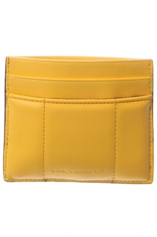 Πορτοφόλι επαγγελματικών καρτών Karl Lagerfeld, Χρώμα Κίτρινο, Τιμή 60,31 €