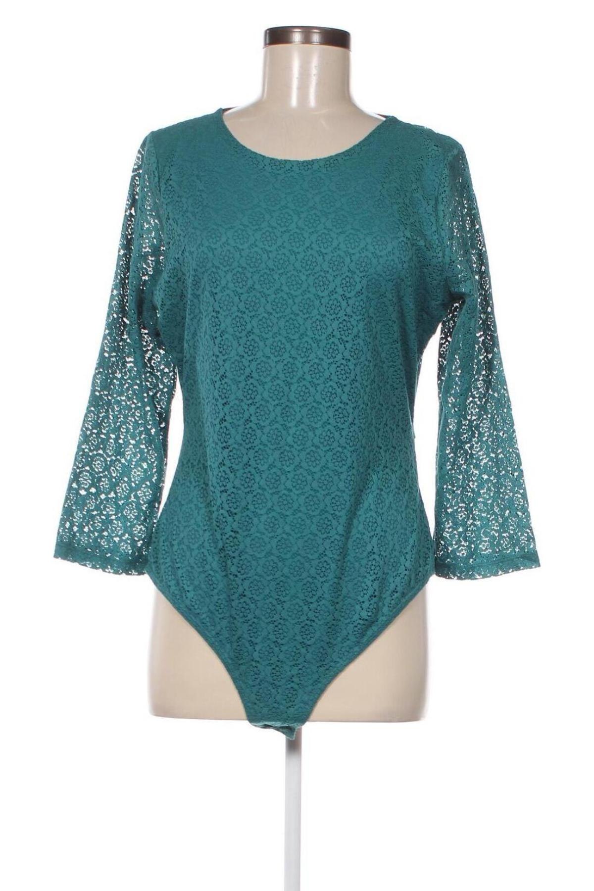 Γυναικεία μπλούζα-Κορμάκι Naf Naf, Μέγεθος XL, Χρώμα Πράσινο, Τιμή 37,11 €