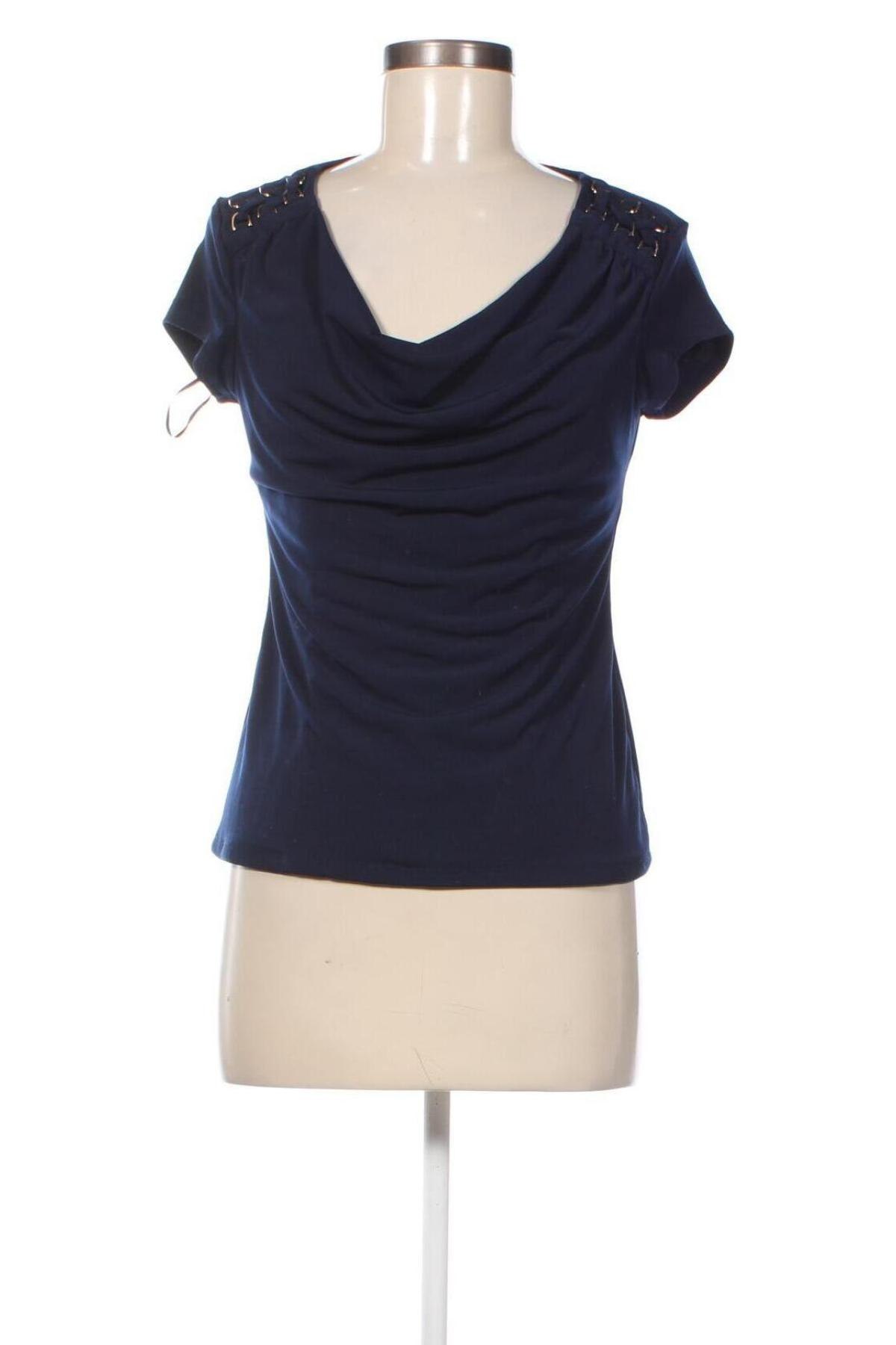 Γυναικεία μπλούζα Carmen Marc Valvo, Μέγεθος S, Χρώμα Μπλέ, Τιμή 4,34 €