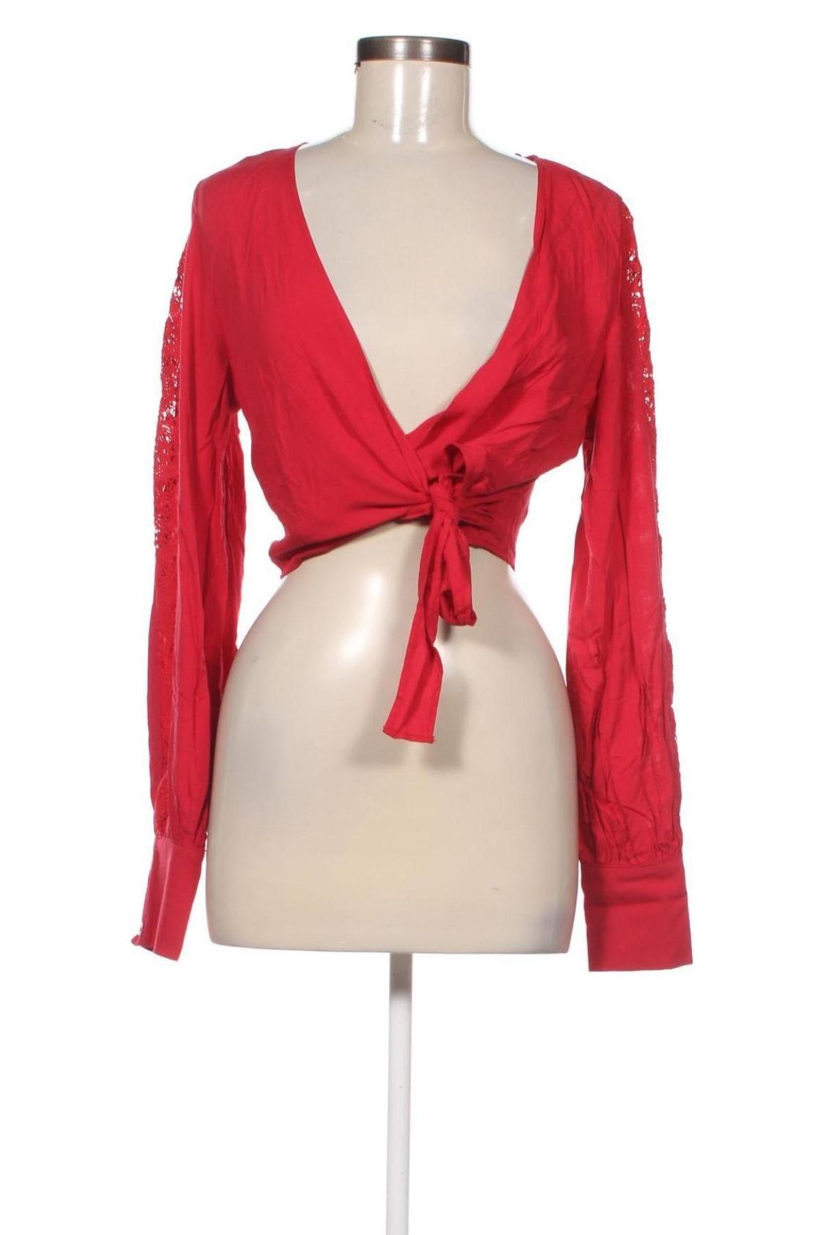 Дамска блуза Faina, Размер M, Цвят Червен, Цена 9,18 лв.