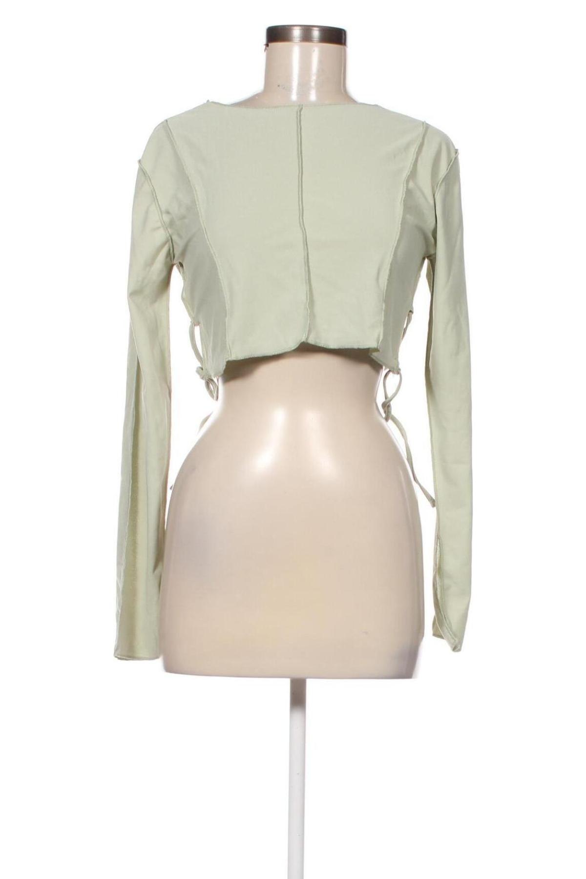 Дамска блуза Fashionkilla, Размер L, Цвят Зелен, Цена 6,20 лв.