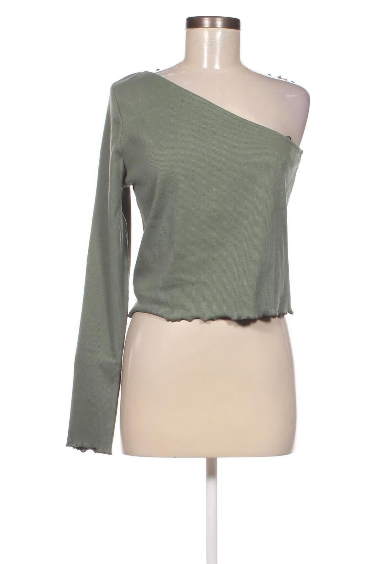 Γυναικεία μπλούζα Gina Tricot, Μέγεθος XL, Χρώμα Πράσινο, Τιμή 4,12 €