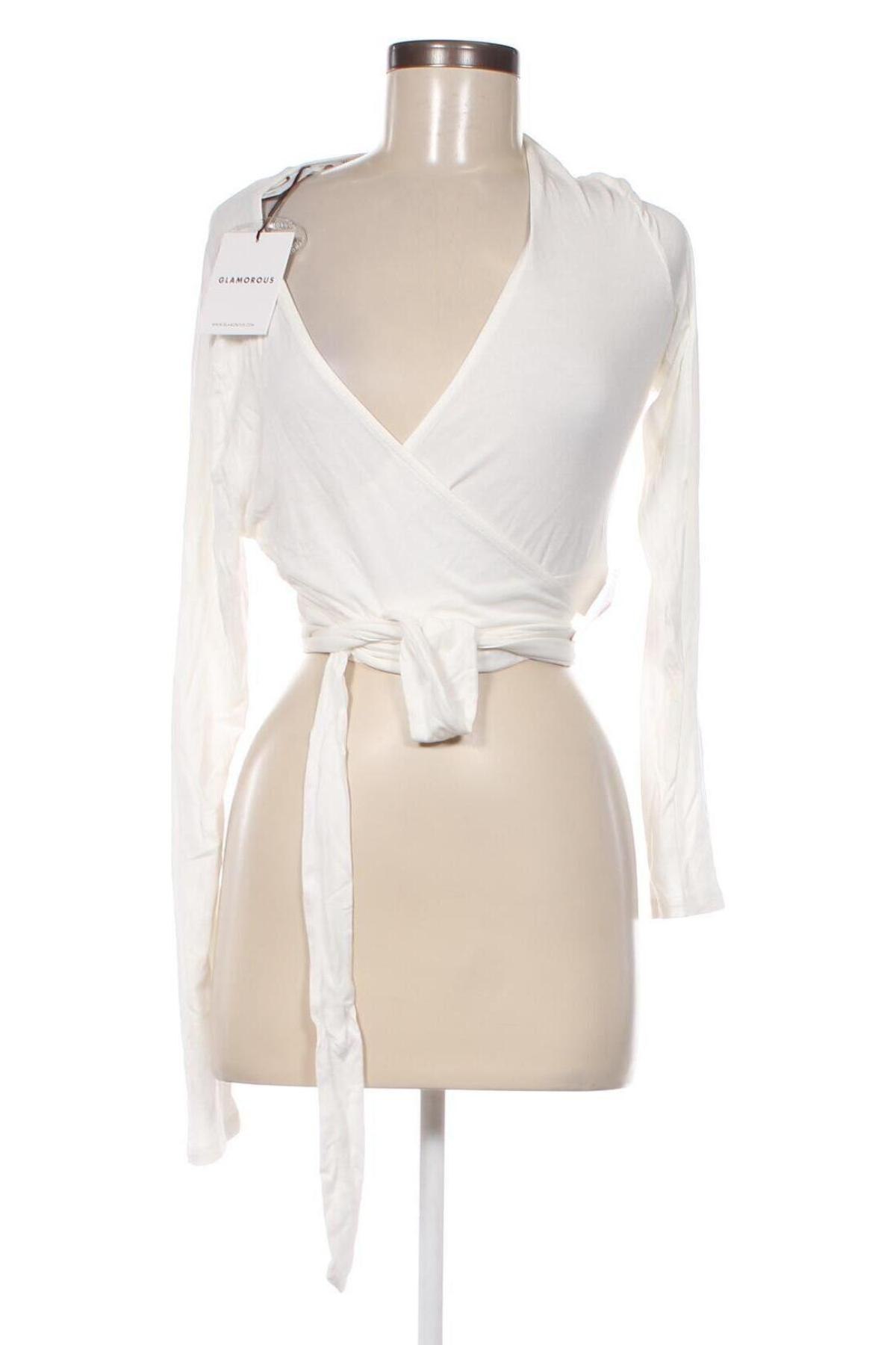 Дамска блуза Glamorous, Размер L, Цвят Бял, Цена 5,76 лв.