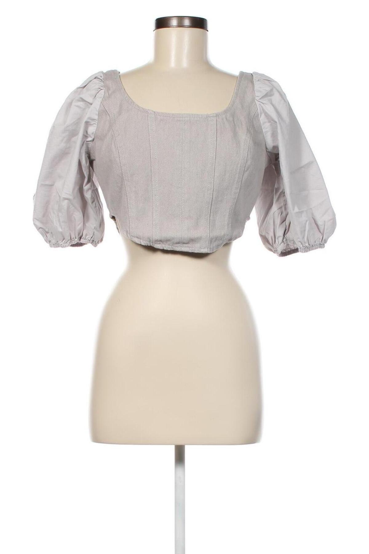Дамска блуза Missguided, Размер M, Цвят Сив, Цена 9,92 лв.