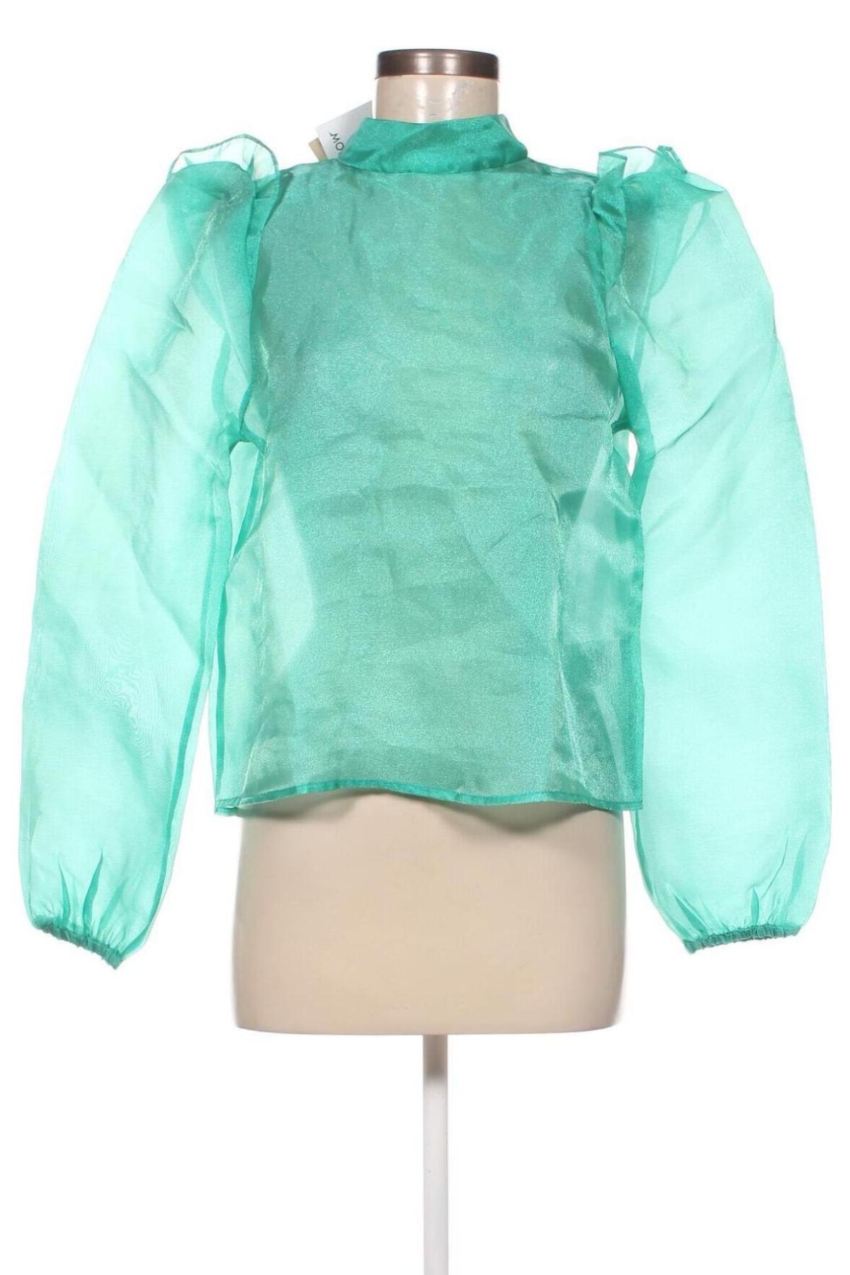 Γυναικεία μπλούζα Monki, Μέγεθος S, Χρώμα Πράσινο, Τιμή 13,40 €