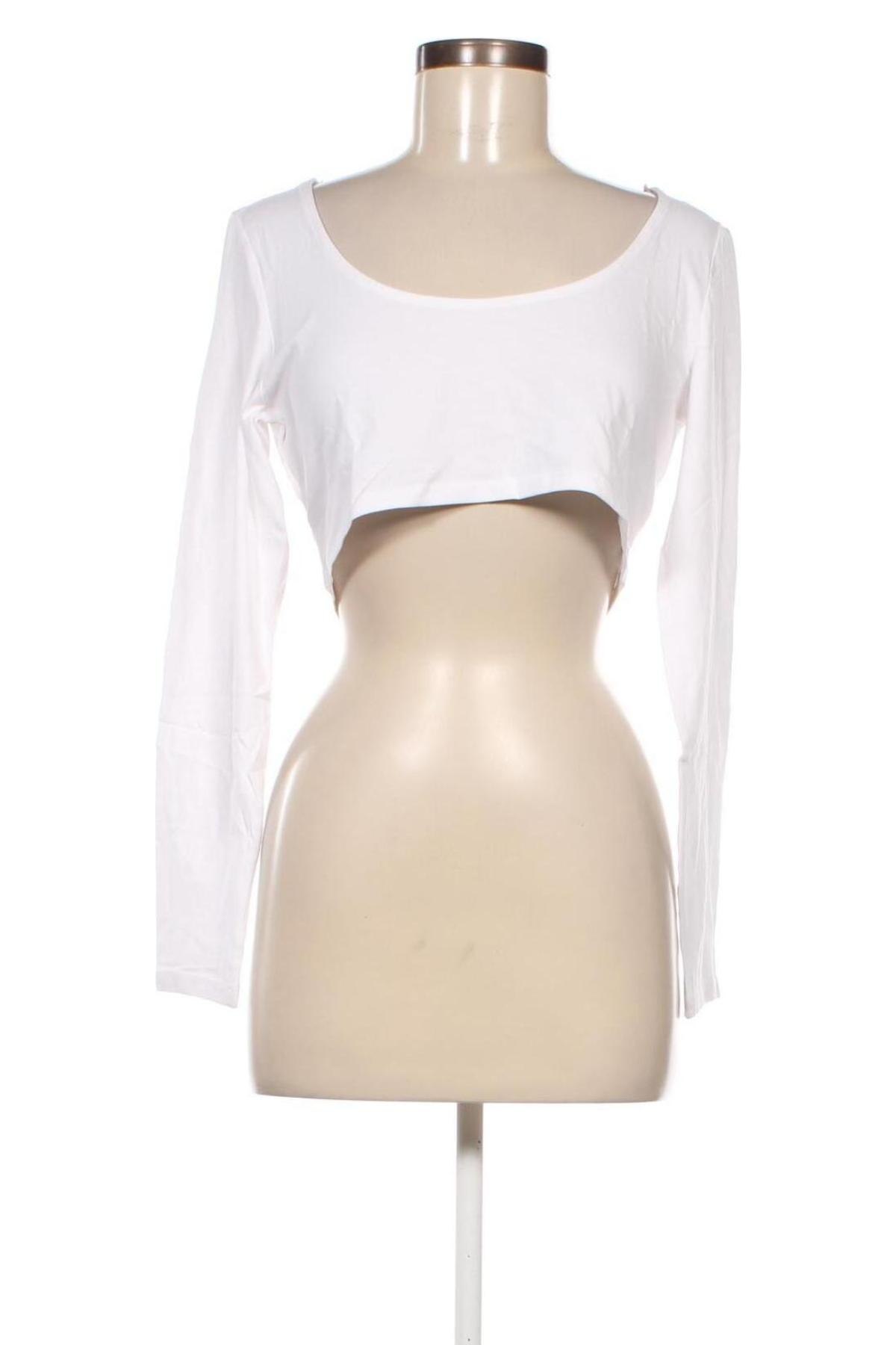 Γυναικεία μπλούζα Monki, Μέγεθος L, Χρώμα Λευκό, Τιμή 2,81 €