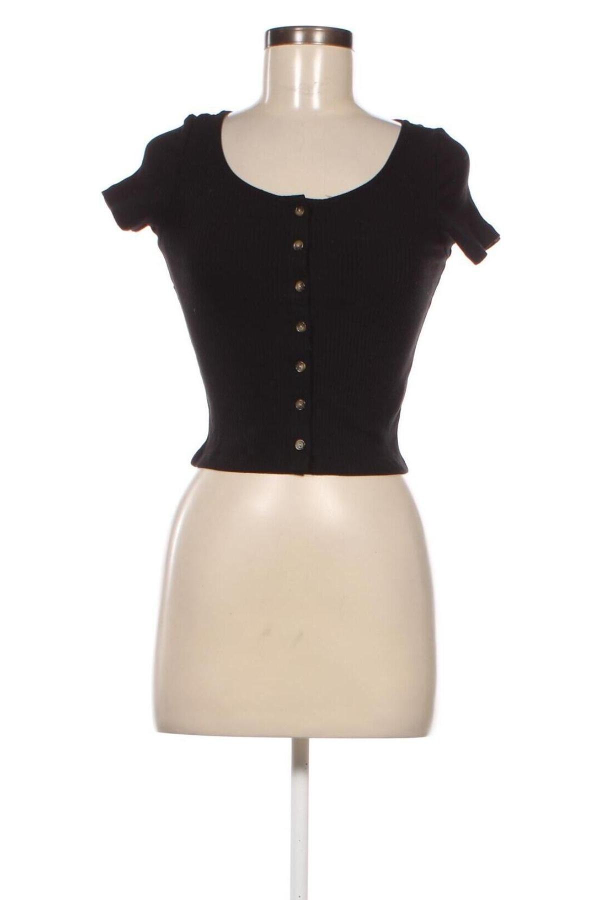 Дамска блуза Monki, Размер XS, Цвят Черен, Цена 21,00 лв.