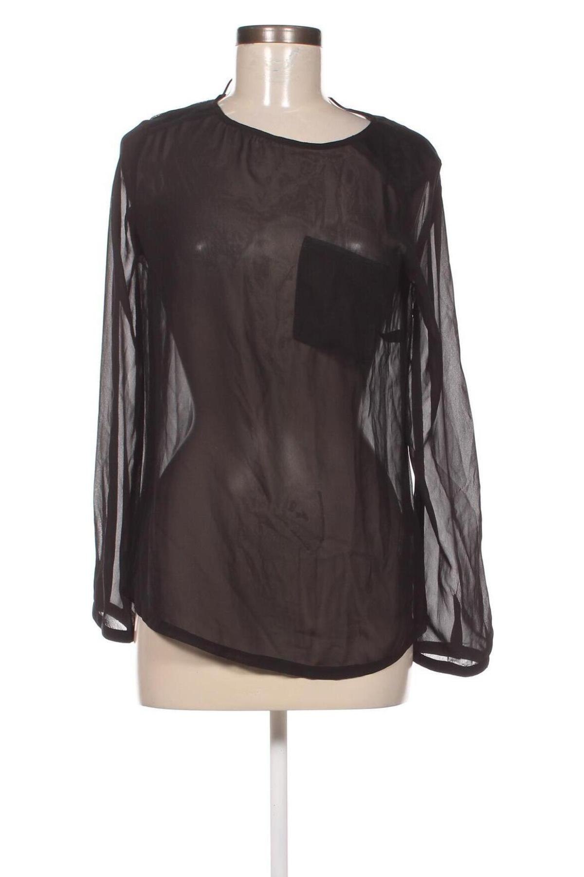 Γυναικεία μπλούζα Tom Tailor, Μέγεθος S, Χρώμα Μαύρο, Τιμή 4,42 €