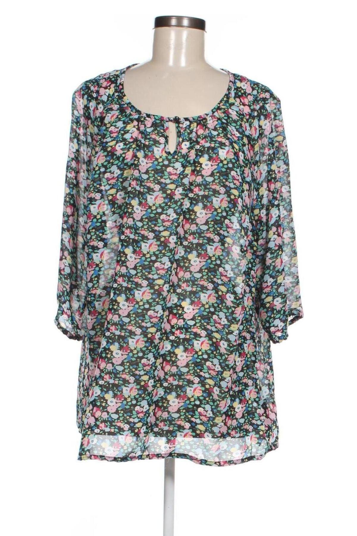 Дамска блуза Ulla Popken, Размер M, Цвят Многоцветен, Цена 3,60 лв.