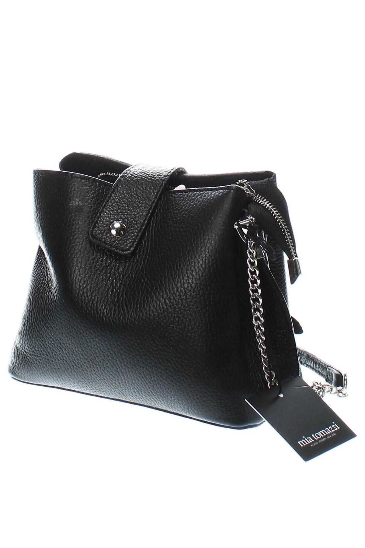 Дамска чанта Mia Tomazzi, Цвят Черен, Цена 238,68 лв.