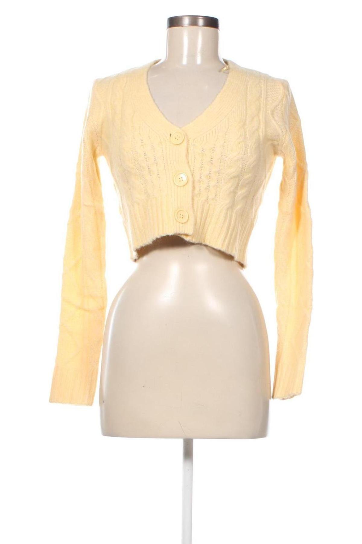 Γυναικεία ζακέτα Tally Weijl, Μέγεθος S, Χρώμα Κίτρινο, Τιμή 4,98 €