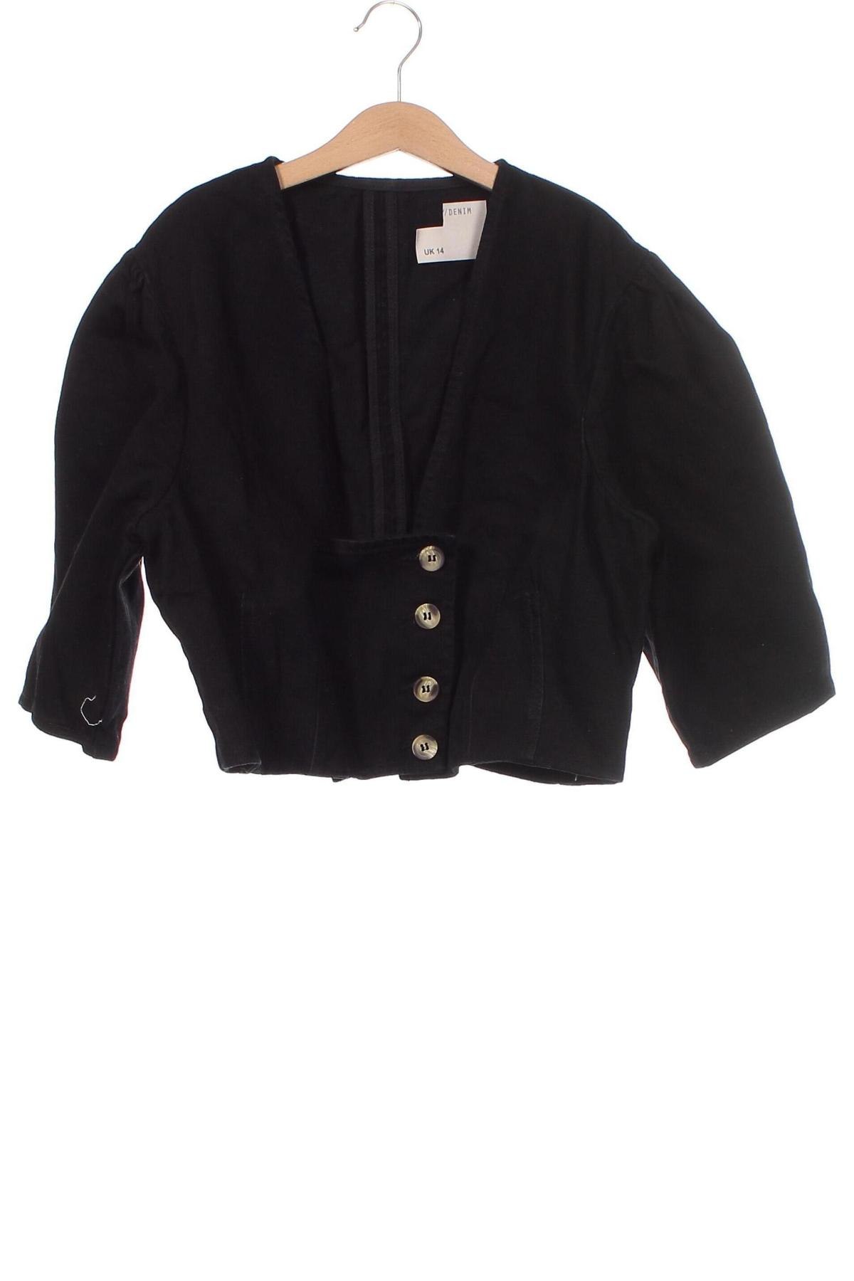 Γυναικείο πουκάμισο ASOS, Μέγεθος L, Χρώμα Μαύρο, Τιμή 5,57 €