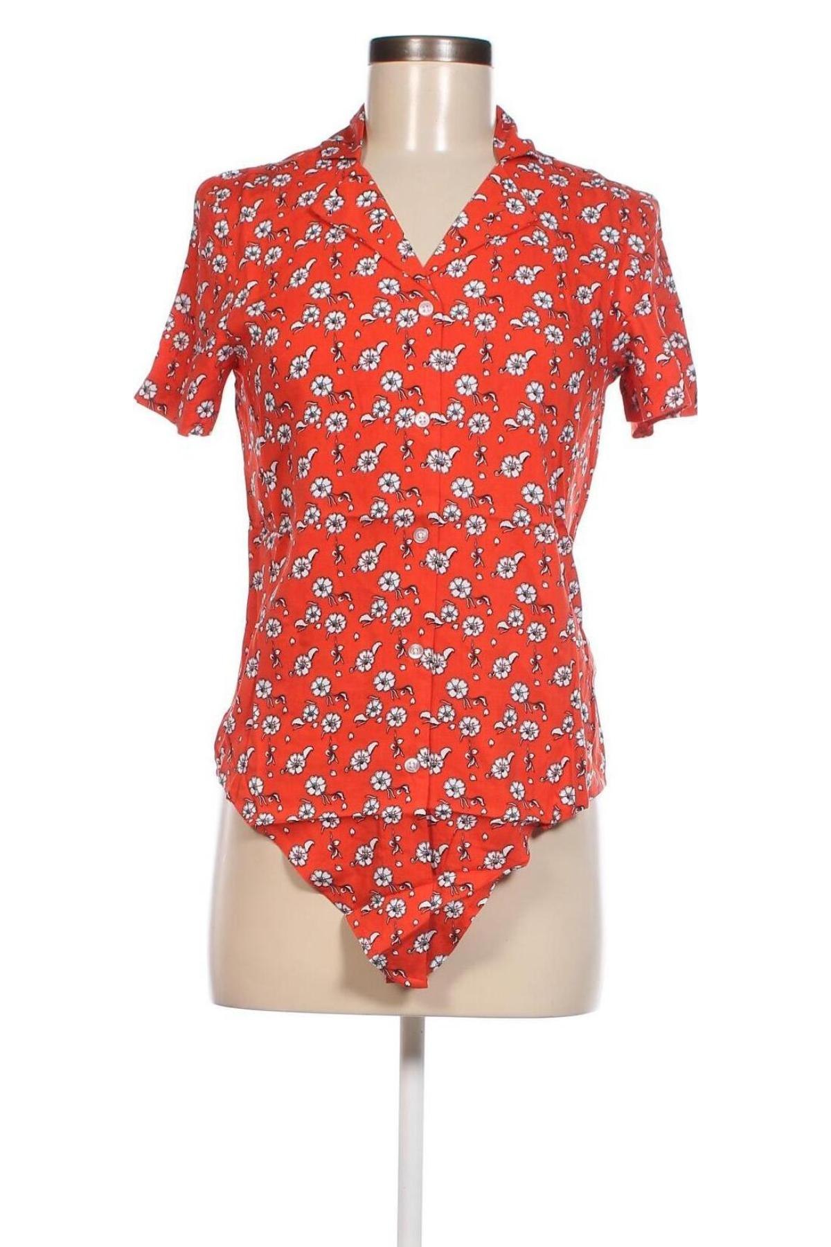 Γυναικείο πουκάμισο Ajc, Μέγεθος XXS, Χρώμα Πορτοκαλί, Τιμή 8,45 €