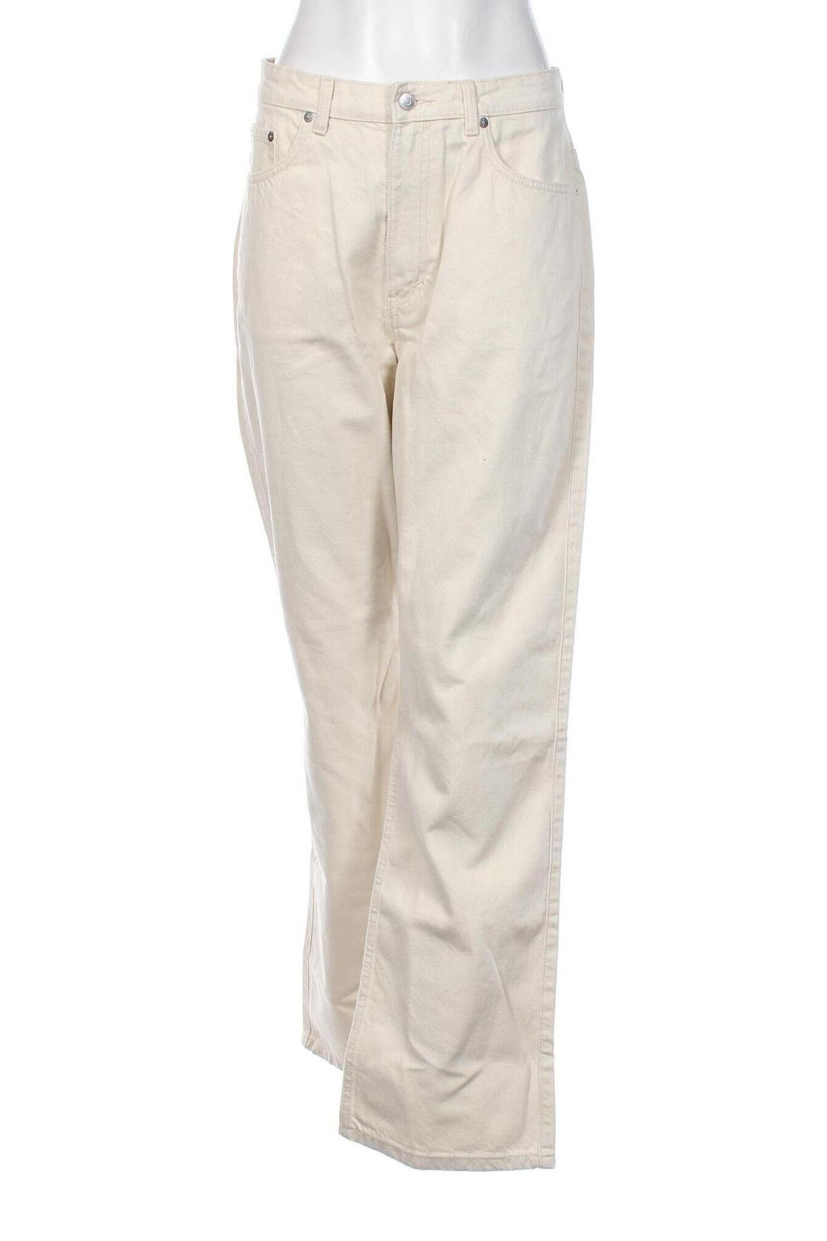 Damen Jeans Weekday, Größe XL, Farbe Ecru, Preis 9,72 €