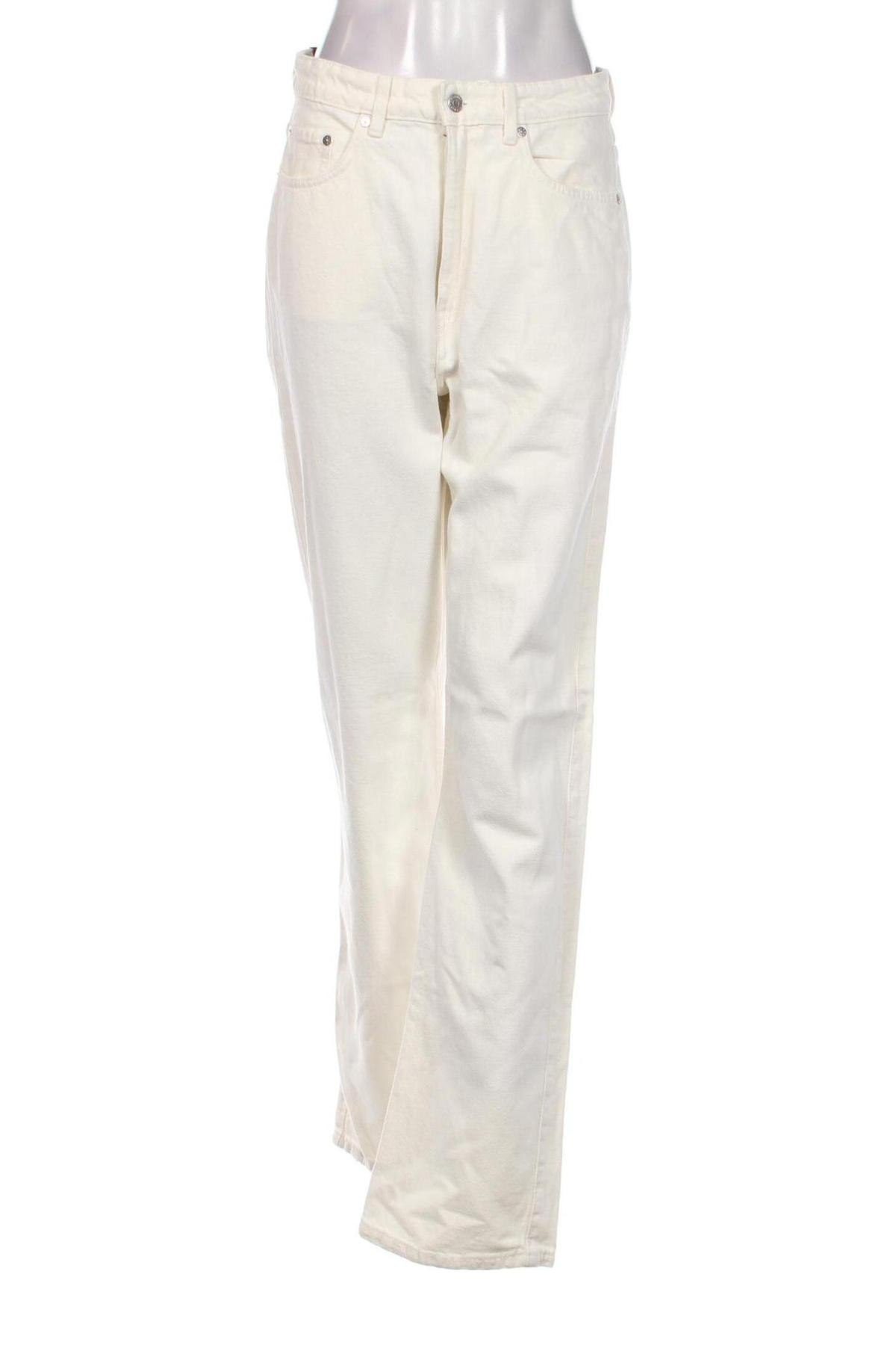 Damen Jeans Weekday, Größe M, Farbe Weiß, Preis € 6,76