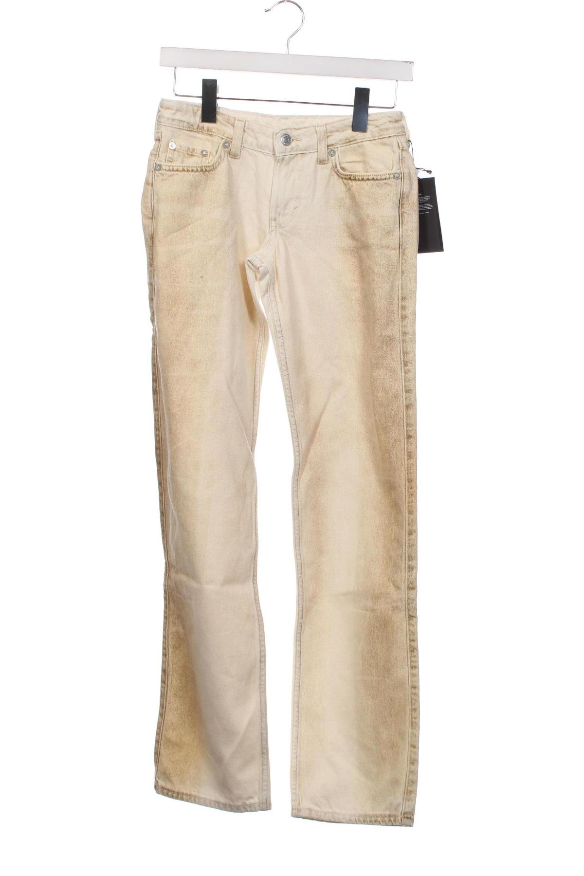 Damen Jeans Weekday, Größe XS, Farbe Ecru, Preis 6,76 €