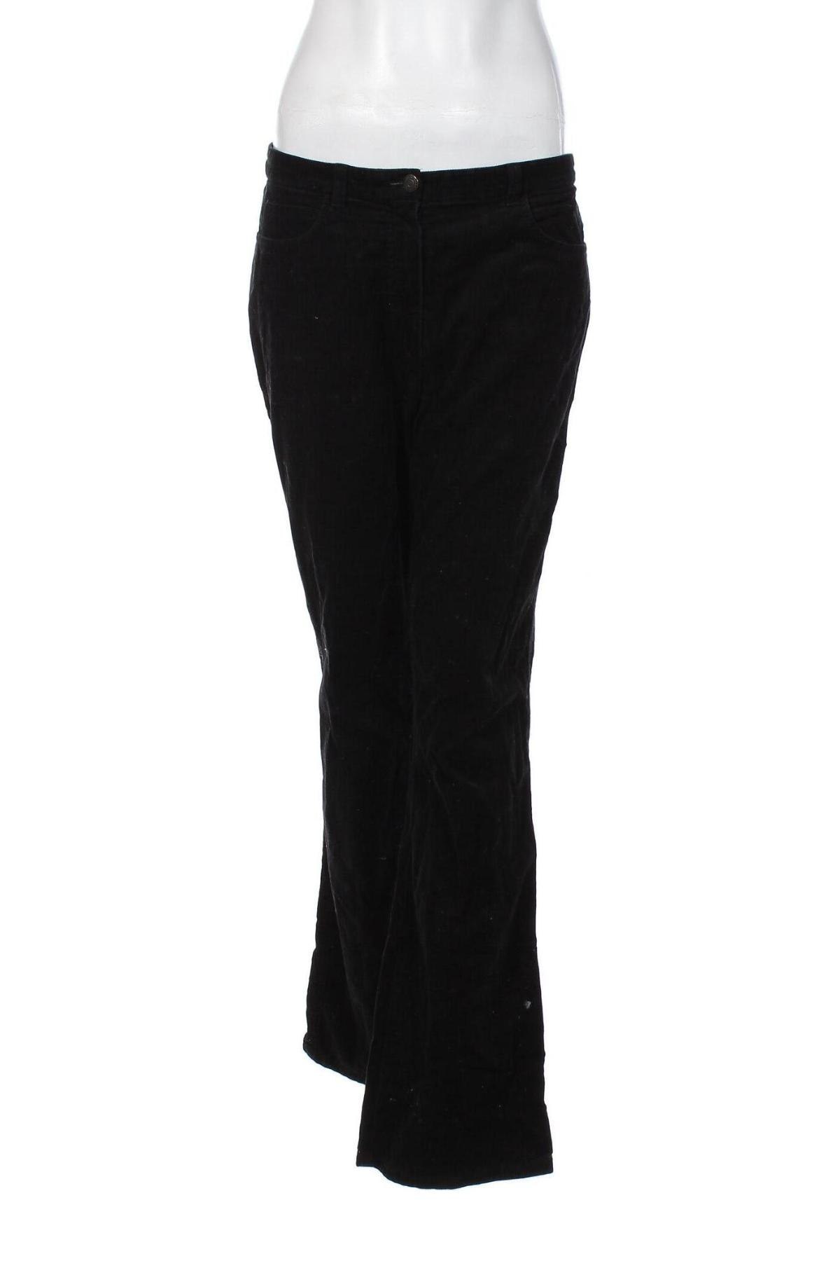 Pantaloni de velvet de femei Bianca, Mărime M, Culoare Negru, Preț 14,31 Lei