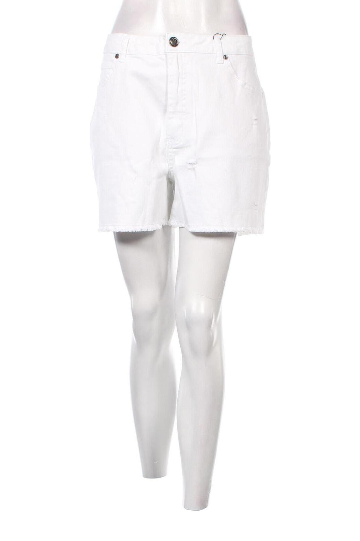 Γυναικείο κοντό παντελόνι Ajc, Μέγεθος XL, Χρώμα Λευκό, Τιμή 12,30 €