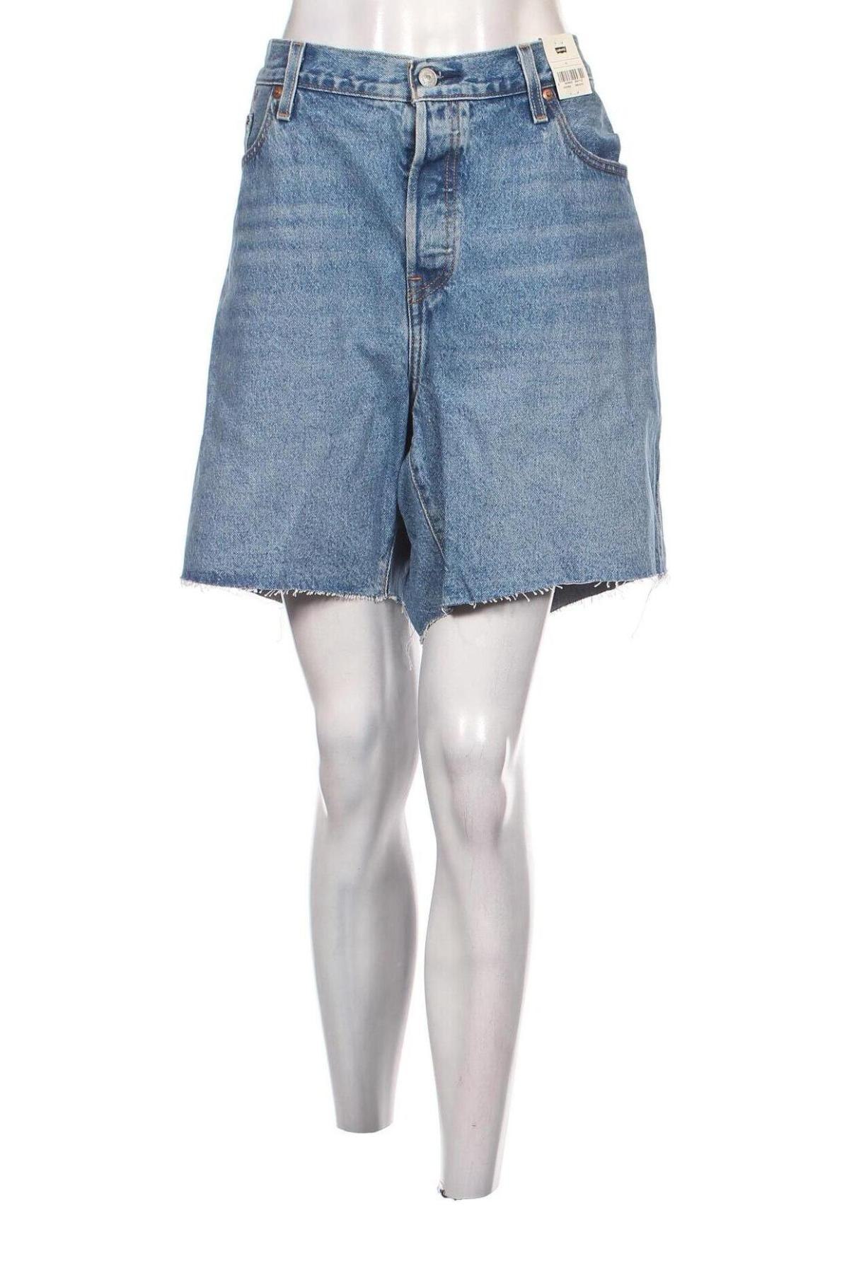 Pantaloni scurți de femei Levi's, Mărime XL, Culoare Albastru, Preț 335,53 Lei