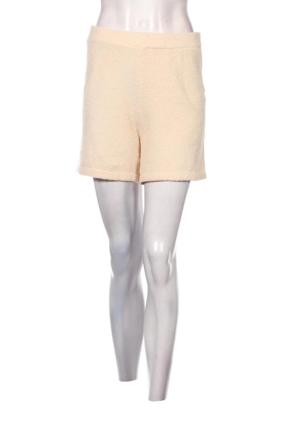 Γυναικείο κοντό παντελόνι Monki, Μέγεθος M, Χρώμα Εκρού, Τιμή 4,62 €