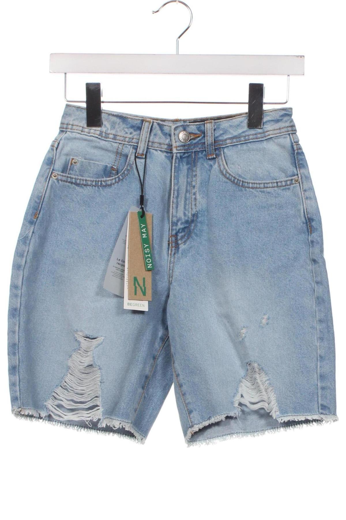 Pantaloni scurți de femei Noisy May, Mărime XS, Culoare Albastru, Preț 42,83 Lei