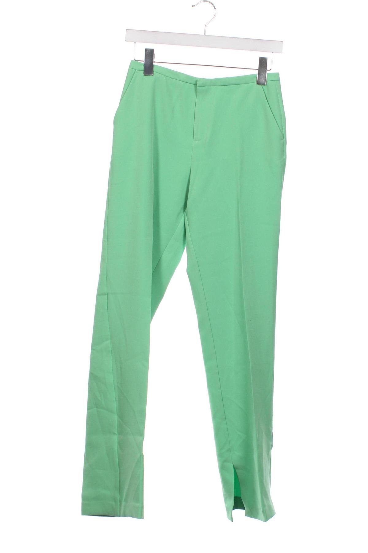 Дамски панталон Gina Tricot, Размер XS, Цвят Зелен, Цена 36,72 лв.