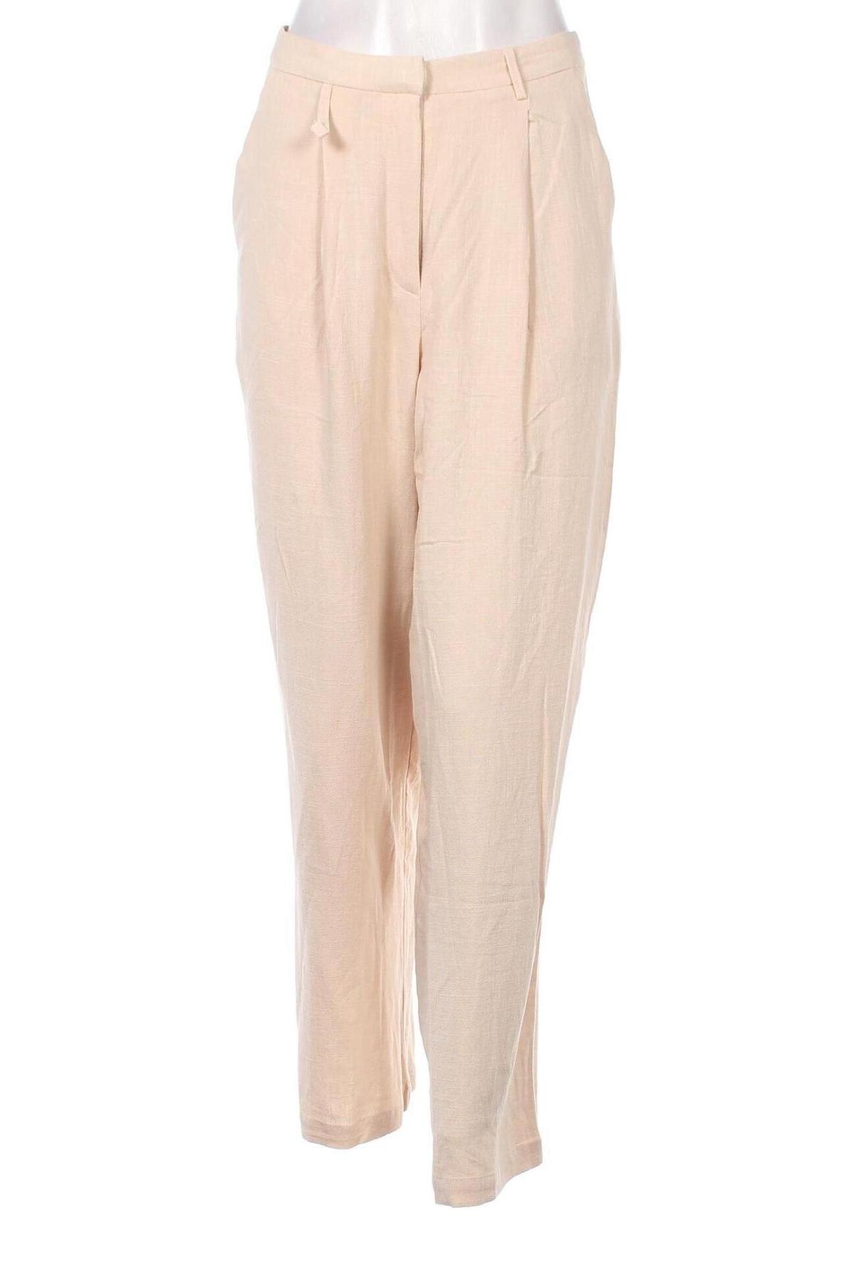 Γυναικείο παντελόνι LeGer By Lena Gercke X About you, Μέγεθος M, Χρώμα  Μπέζ, Τιμή 44,85 €