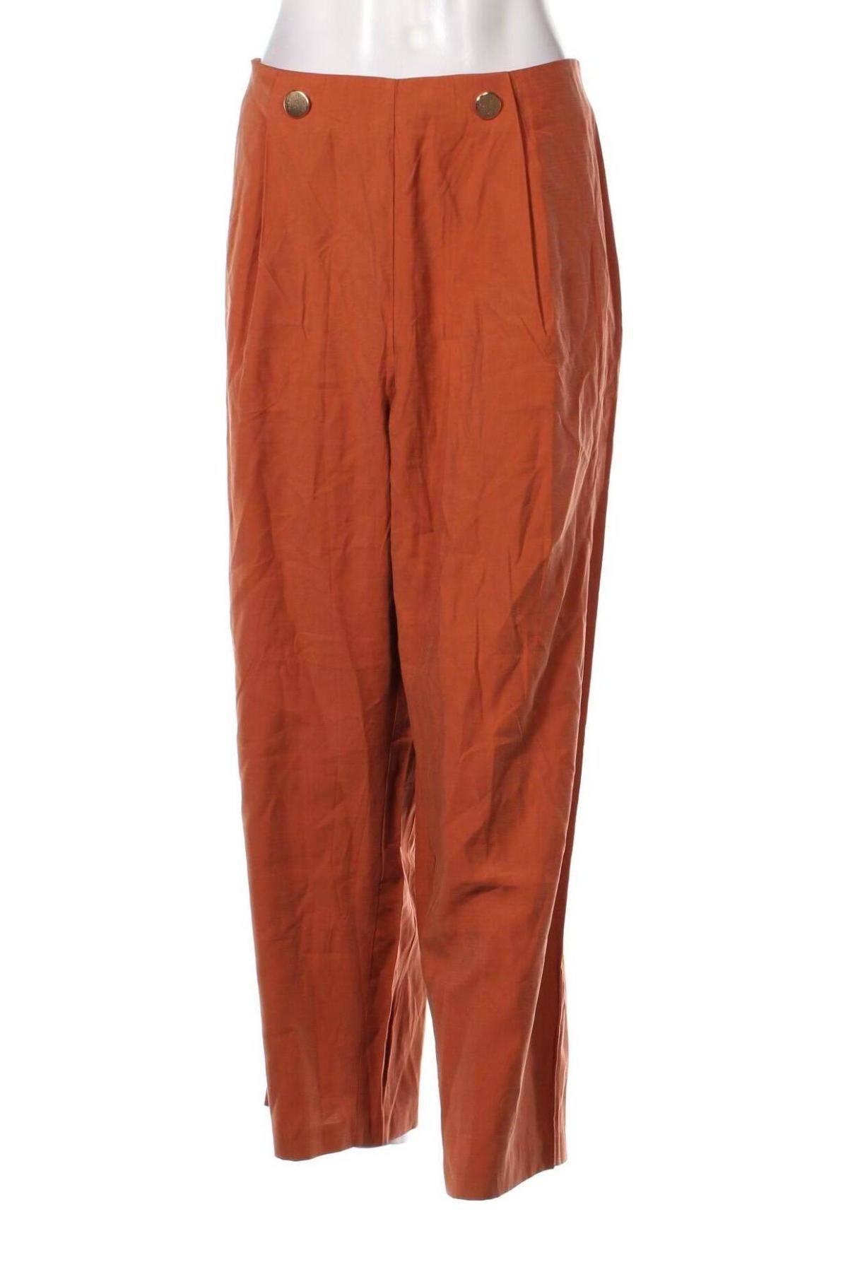 Дамски панталон Mango, Размер XL, Цвят Оранжев, Цена 68,00 лв.