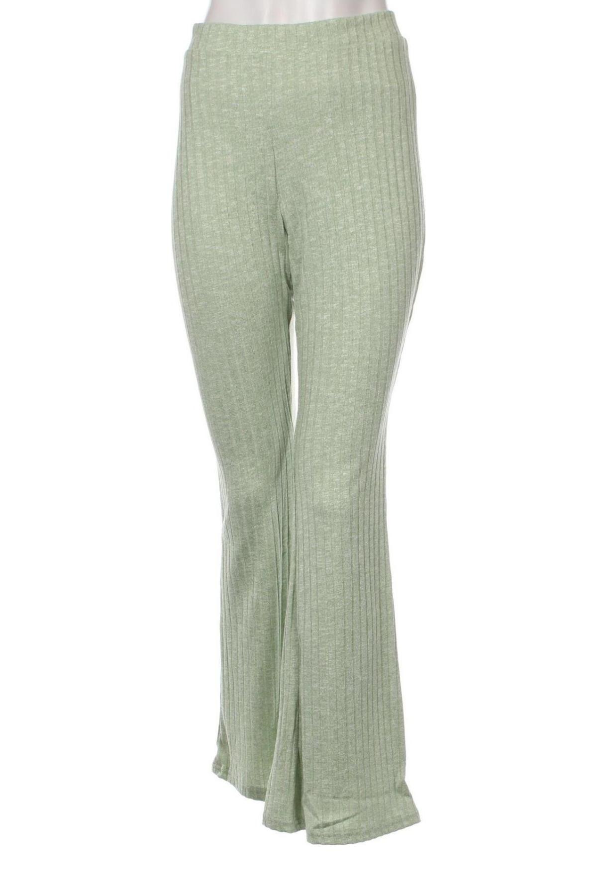 Pantaloni de femei Monki, Mărime L, Culoare Verde, Preț 29,01 Lei