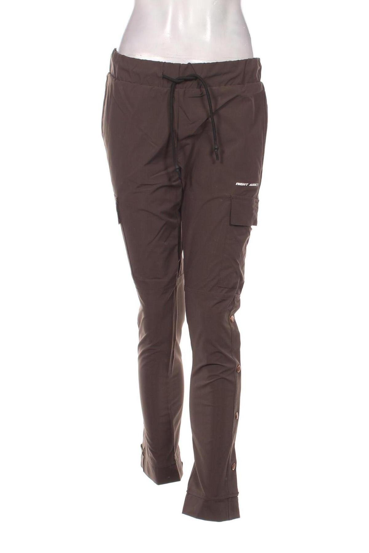 Дамски панталон NIGHT ADDICT, Размер M, Цвят Кафяв, Цена 10,44 лв.