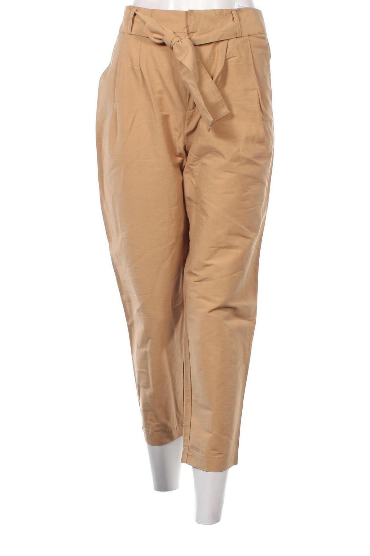 Дамски панталон Object, Размер S, Цвят Бежов, Цена 18,27 лв.