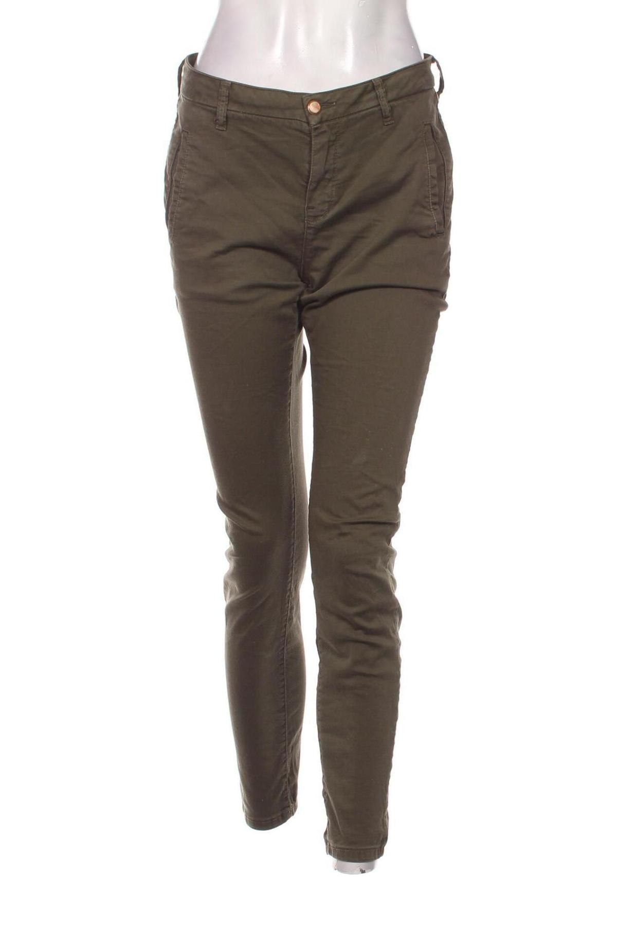 Дамски панталон Selected Femme, Размер S, Цвят Зелен, Цена 5,46 лв.