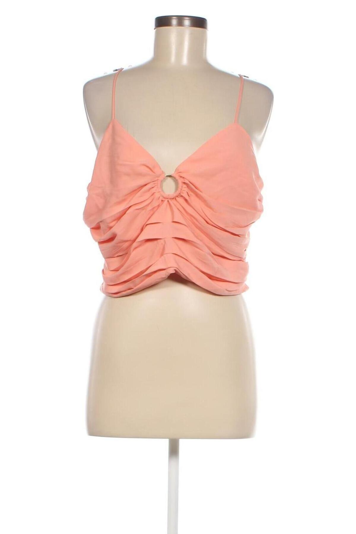 Γυναικείο αμάνικο μπλουζάκι Abercrombie & Fitch, Μέγεθος L, Χρώμα Πορτοκαλί, Τιμή 3,89 €