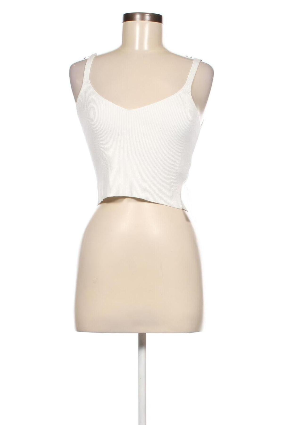 Γυναικείο αμάνικο μπλουζάκι Glamorous, Μέγεθος L, Χρώμα Λευκό, Τιμή 4,78 €