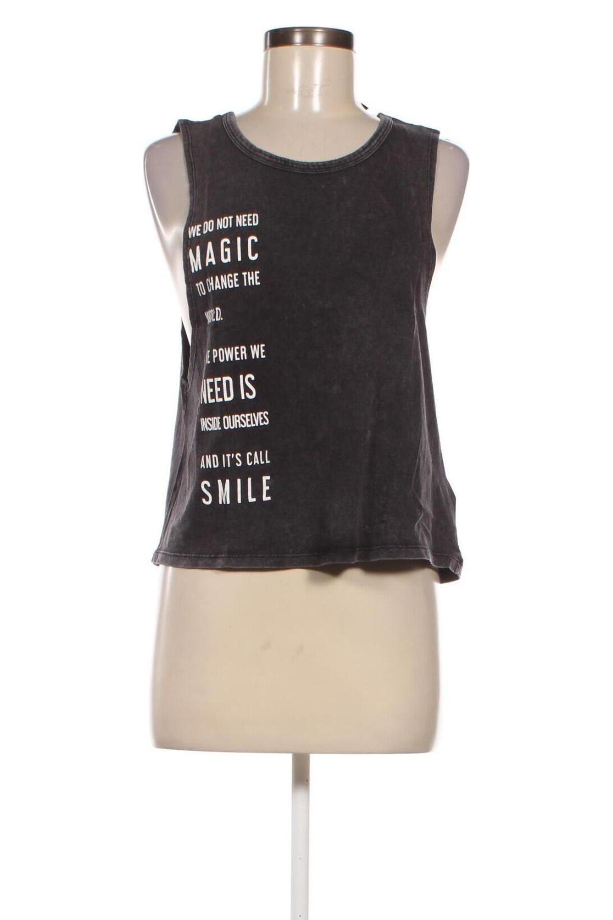 Γυναικείο αμάνικο μπλουζάκι Jennyfer, Μέγεθος S, Χρώμα Γκρί, Τιμή 3,14 €