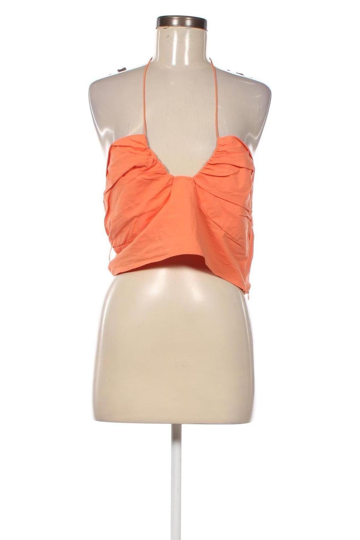 Γυναικείο αμάνικο μπλουζάκι Missguided, Μέγεθος XL, Χρώμα Πορτοκαλί, Τιμή 5,52 €