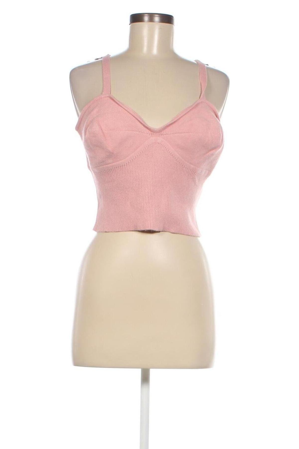 Γυναικείο αμάνικο μπλουζάκι Missguided, Μέγεθος L, Χρώμα Ρόζ , Τιμή 4,98 €